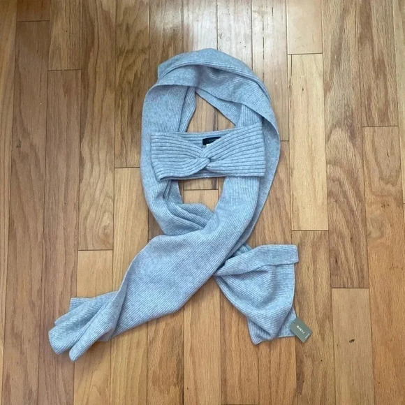 J. Crew Twist Headband & Scarf in Supersoft Yarn Lavender Heather - Picture 1 of 3